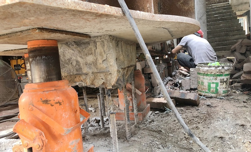 清遠市英德民房加固頂升糾偏工程